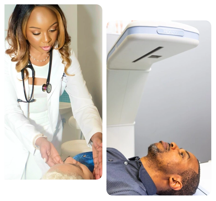 Dr. Rachel and patient